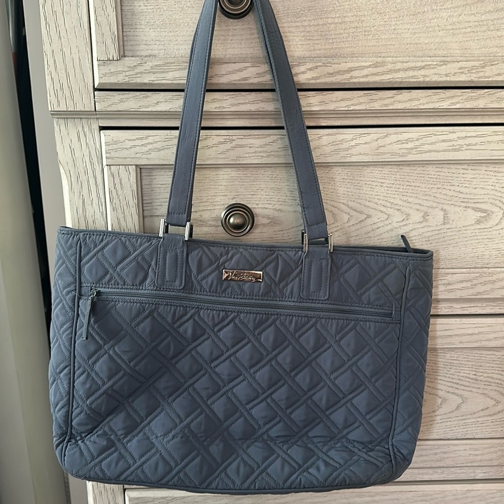 Vera Bradley slate colored tote bag